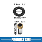Set of 6 Fuel Injector O Rings Seals No. 1439800 for BMW X3 X5 (2004–2010)