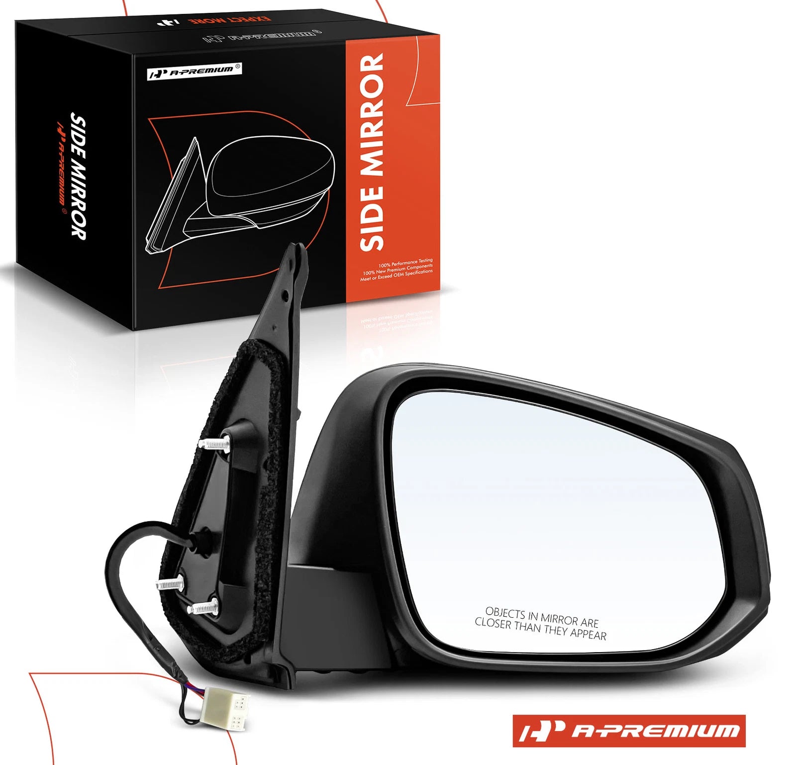 Passenger Power Mirror with Power Fold Heated for Toyota Tacoma (2016–2023)