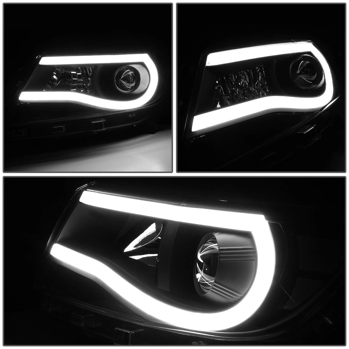 3D LED DRL Bar Projector Headlights for Colorado (2015–2023)