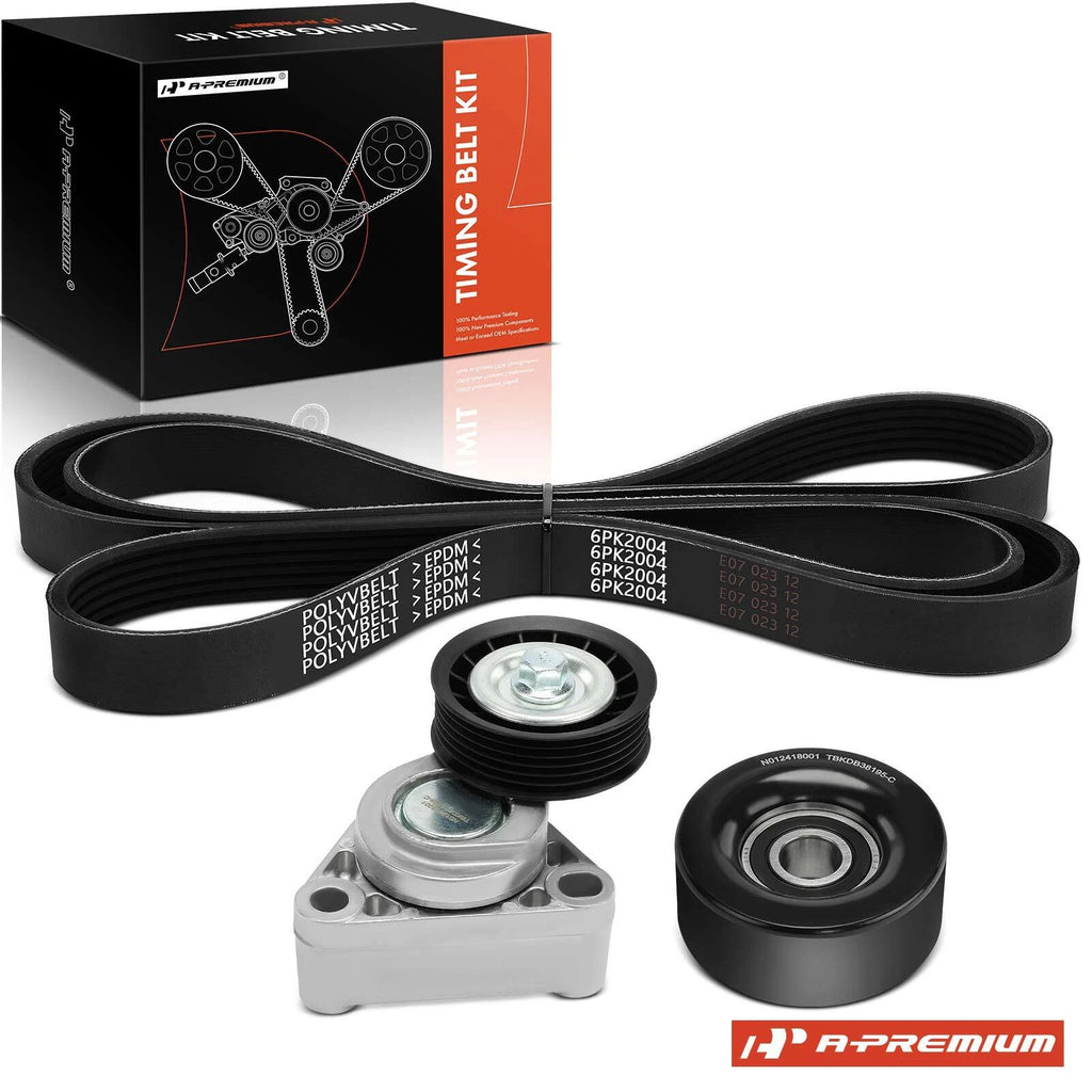 3X Serpentine Belt Drive Component Kit for Chevrolet Camaro (2010–2015)