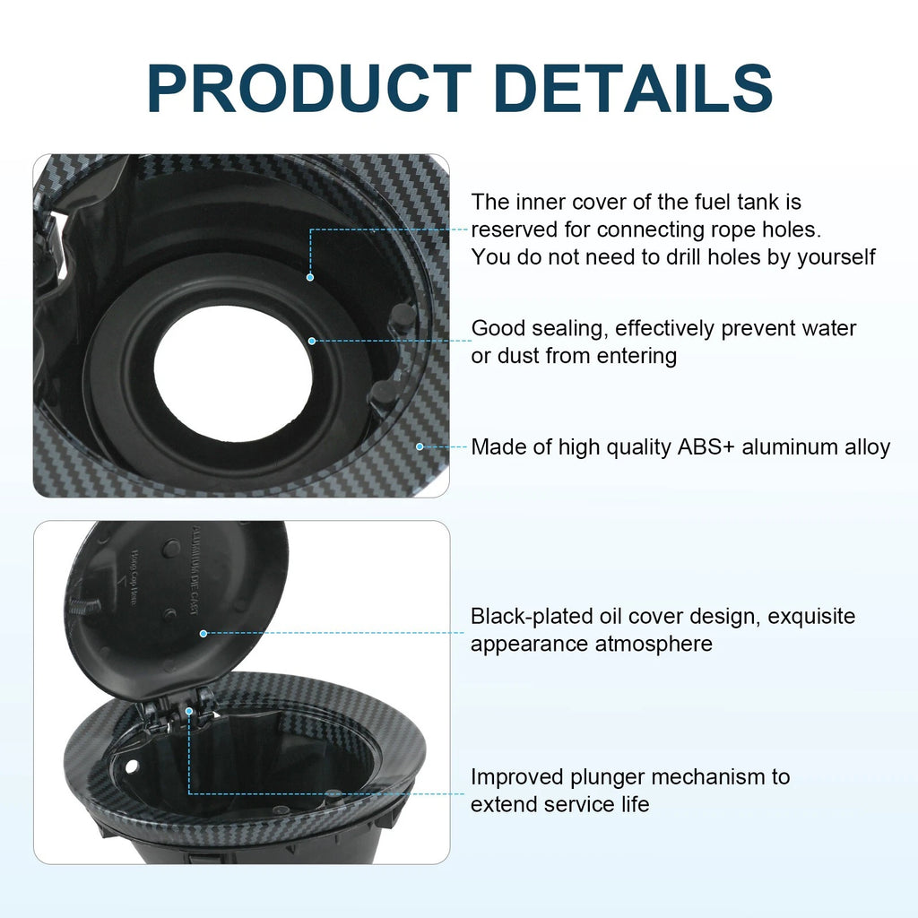 Carbon Fiber Gas Cap Cover for Dodge Challenger (2015-2019)