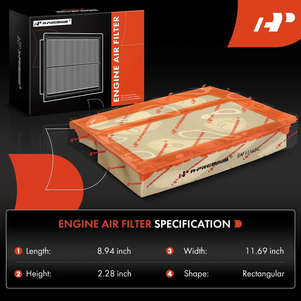2X Engine Air Filter for Mercedes-Benz C230 C280 ML320 ML350 (1997-2000)