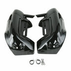 Black Lower Vented Fairing Engine Guard Crash Bar for Harley Road King (09-13)