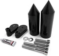 Black Spike Frame Slider Crash Protector for Yamaha YZF R1 (2007–2008)