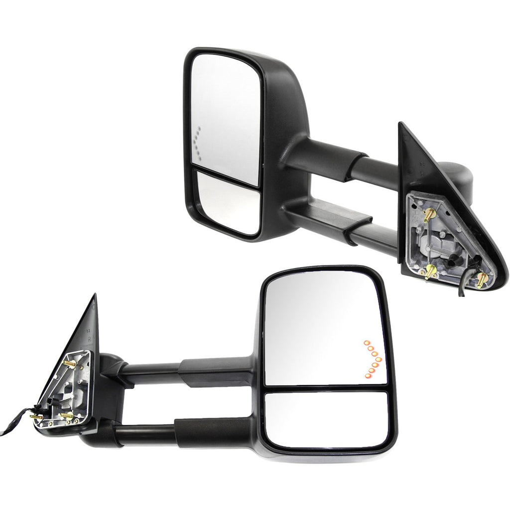 Towing Mirrors Set of 2 Heated for Chevy Suburban