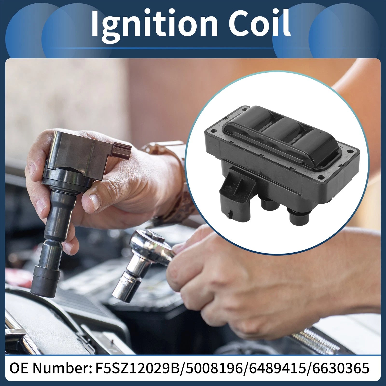 Ignition Coil Pack No.F5SZ12029B for Ford Contour (1995–2000)