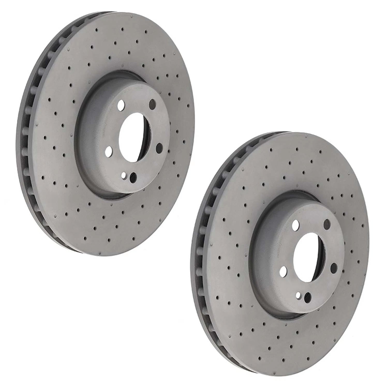 2X Brembo Front Drilled 342mm Disc Brake Rotors for MB W205 C Class (2015–2021)