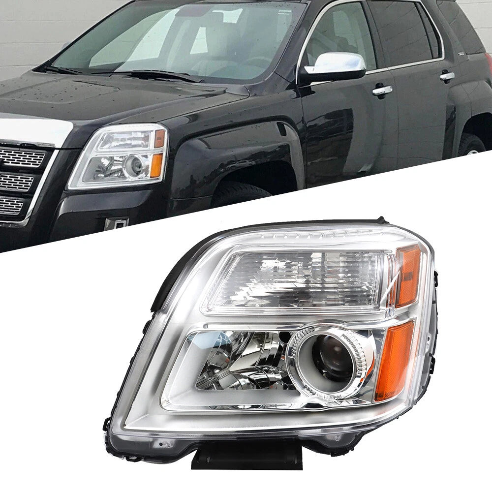 Headlight for GMC Terrain (2010–2015) Chrome Left Driver Side