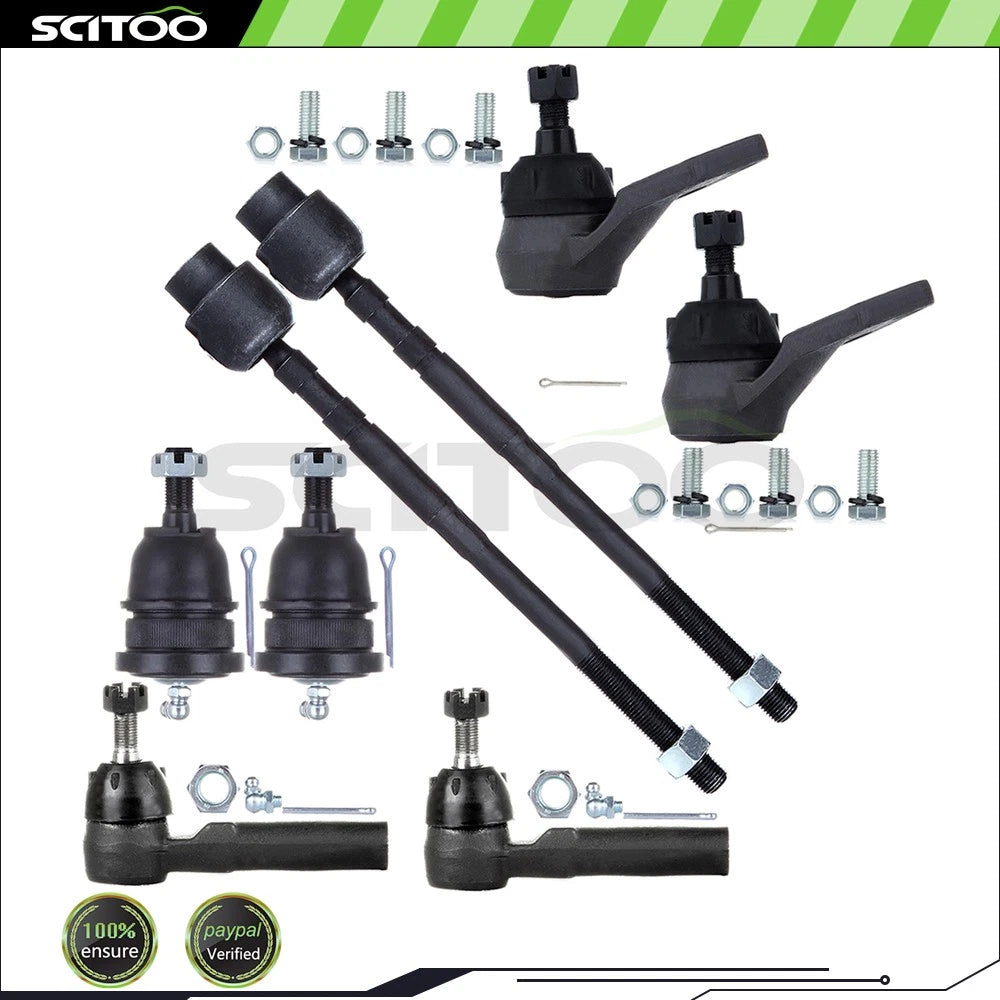Set of 2 Front Rear Tie Rod End Ball Joint for Buick Electra (1985–1989) & Oldsmobile 98 (1985–1996)