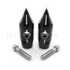 1" Billet Spike Handlebar Risers for Harley Softail Dyna Sportster