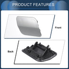 Front Right Washer Nozzle Cover Cap for Volkswagen Touareg (2007–2010) Silver Tone