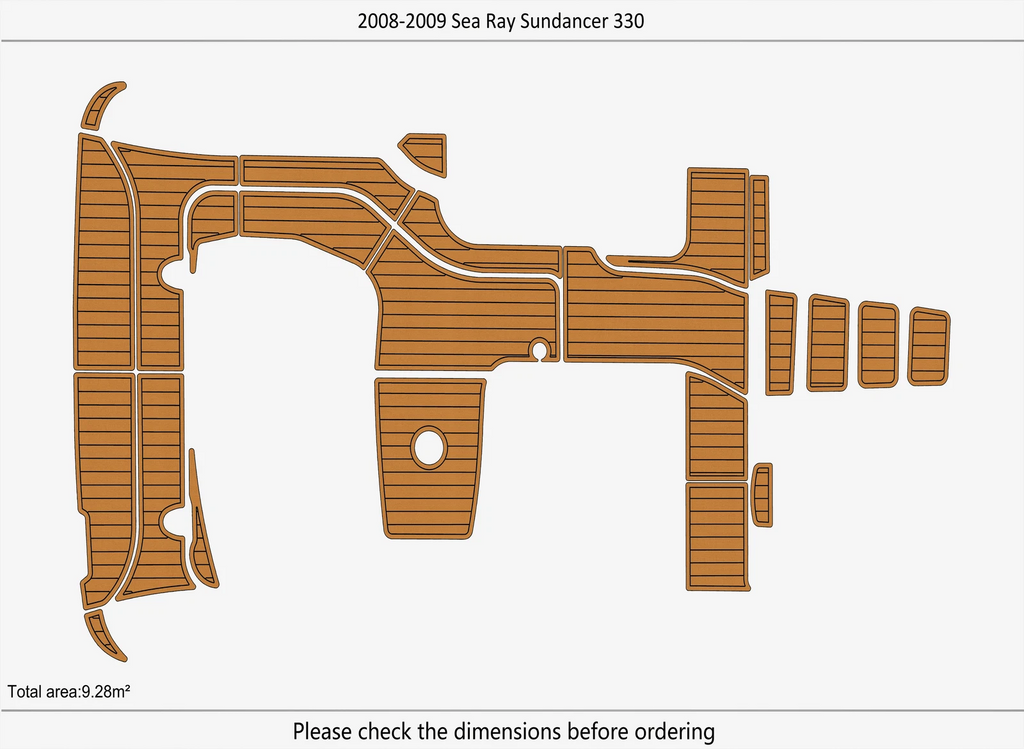 EVA Foam Pads Flooring Mat for Sea Ray Sundancer 330 (2008)