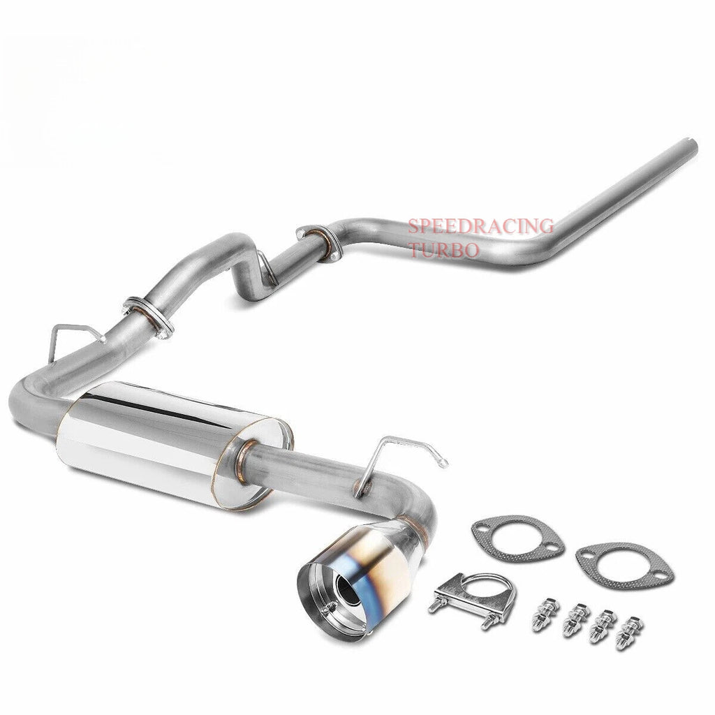 Racing Catback Exhaust + Silencer for Dodge Neon (2000–2005) - 4.75" Burnt Tip