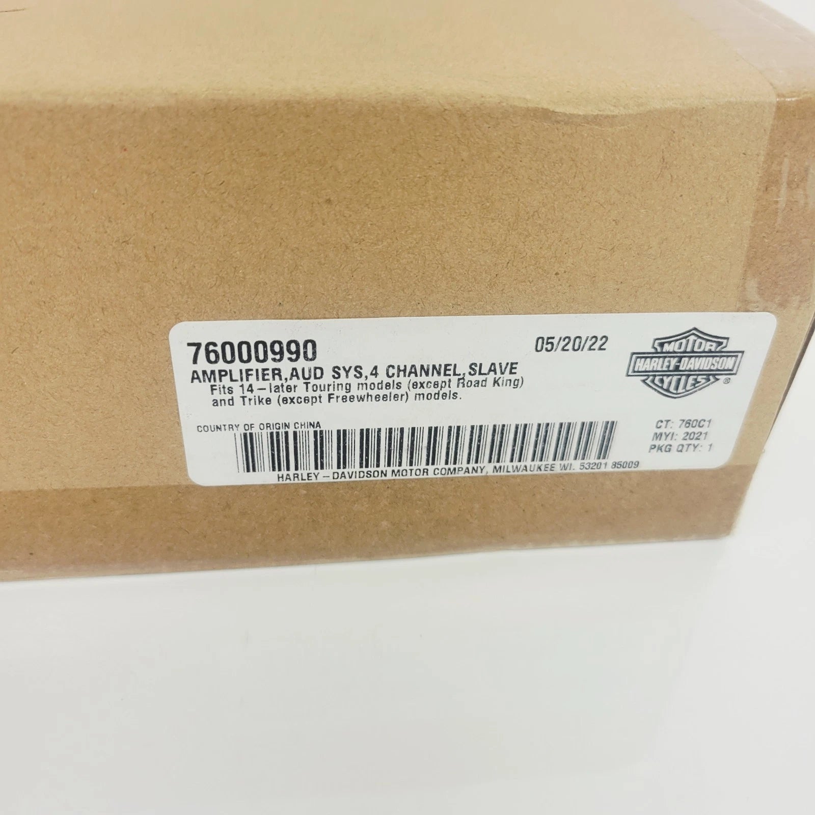 Rockford Fosgate 400W 4 Channel Secondary Amplifier for Harley Touring (2014–2025)