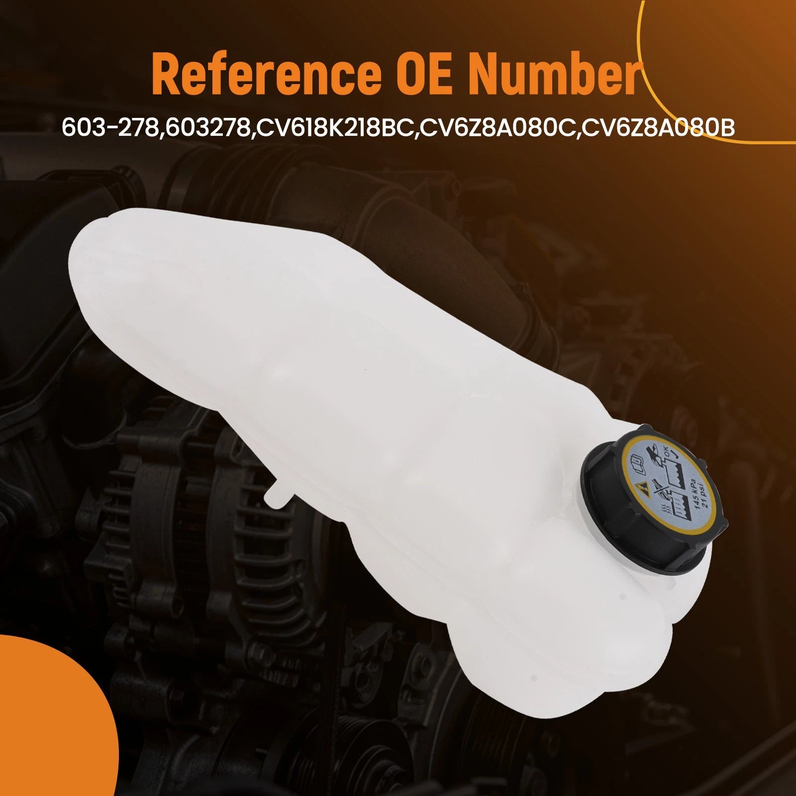 Coolant Overflow Reservoir Bottle for Ford Escape Focus Transit (2013-2018)