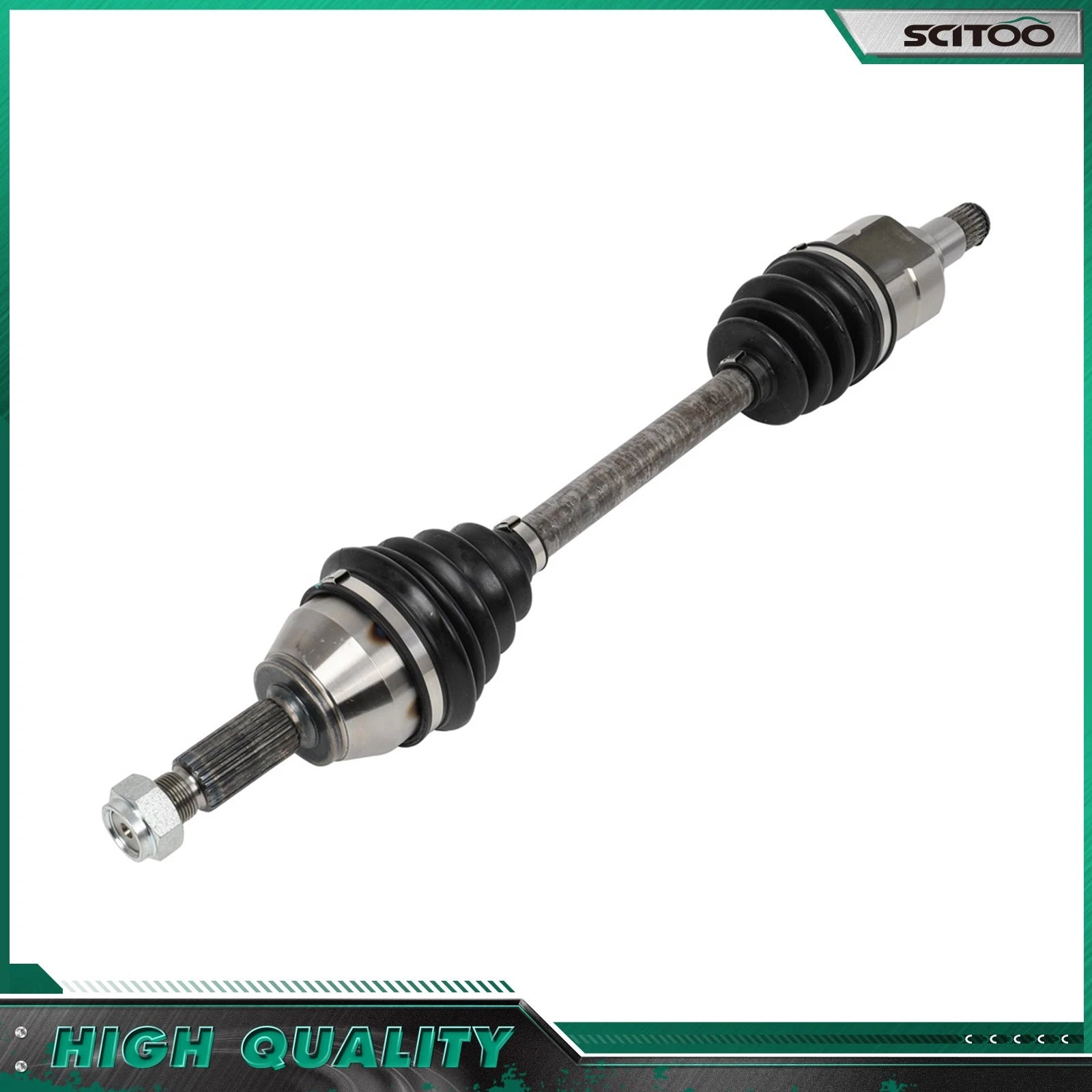 Front Left CV Axle Assembly for Ford Fiesta 1.0L 2014–2017, 1.6L 2011–2018