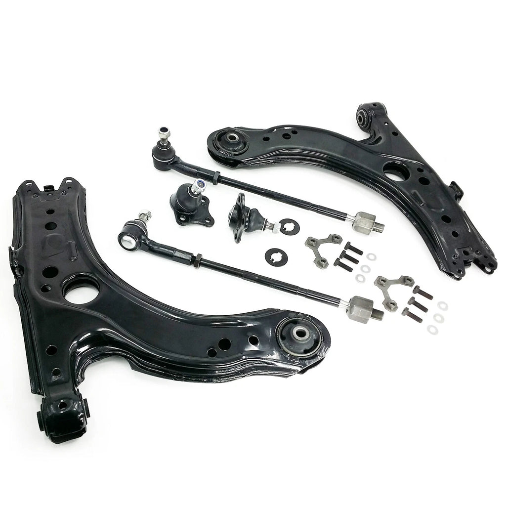Front Lower Control Arms Tie Rod Kit for VW Beetle Golf Jetta (1999-2010)