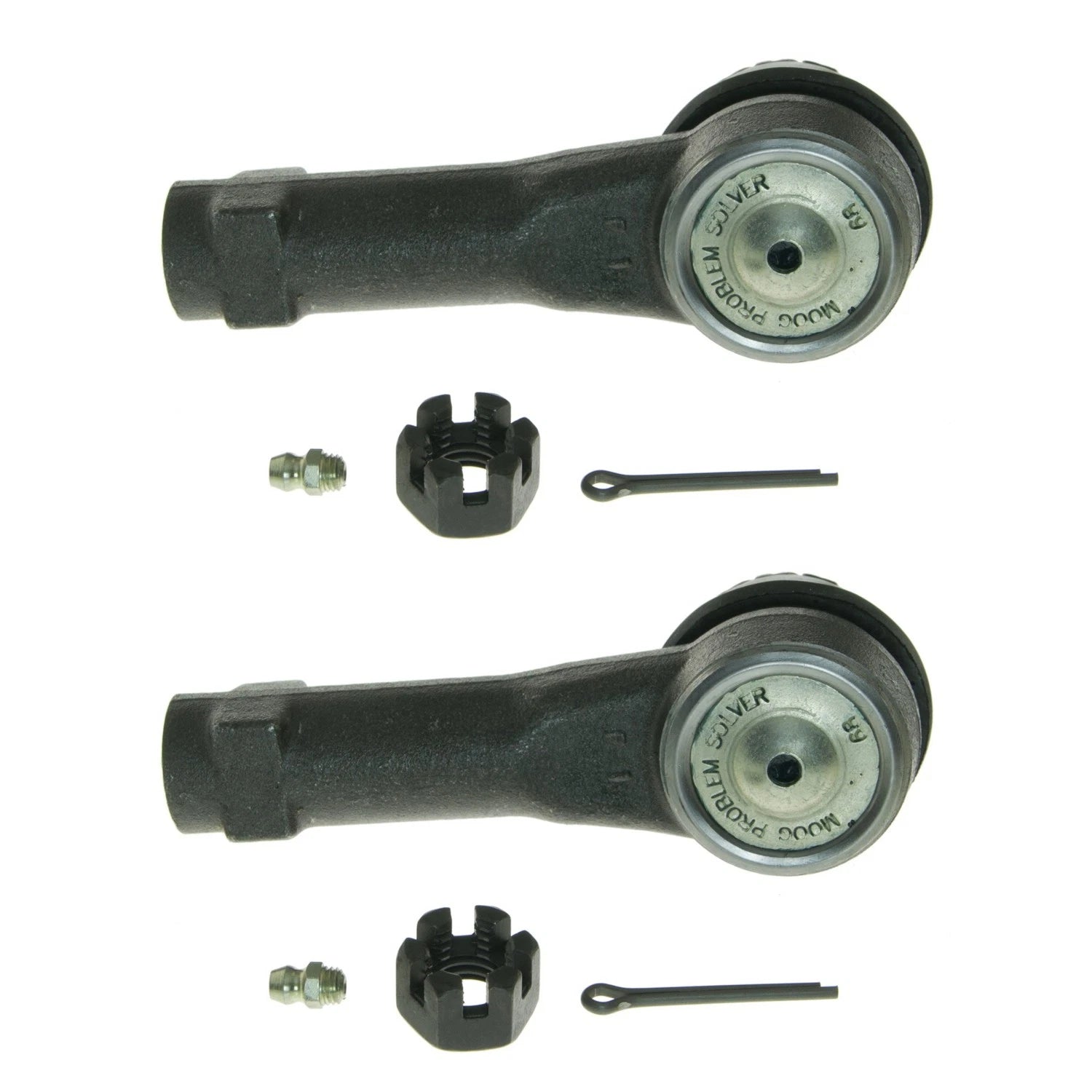 2X Moog Front Outer Steering Tie Rod End Kit for Ford F-150, Lincoln Mark LT