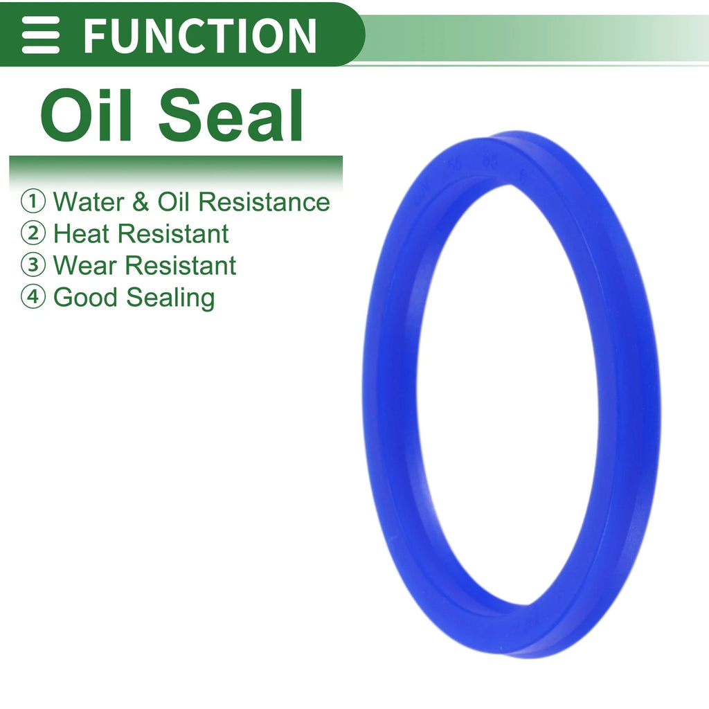 Set of 5 Oil Seal Rotary Shaft Seal 55x65x6mm High Pressure TPU