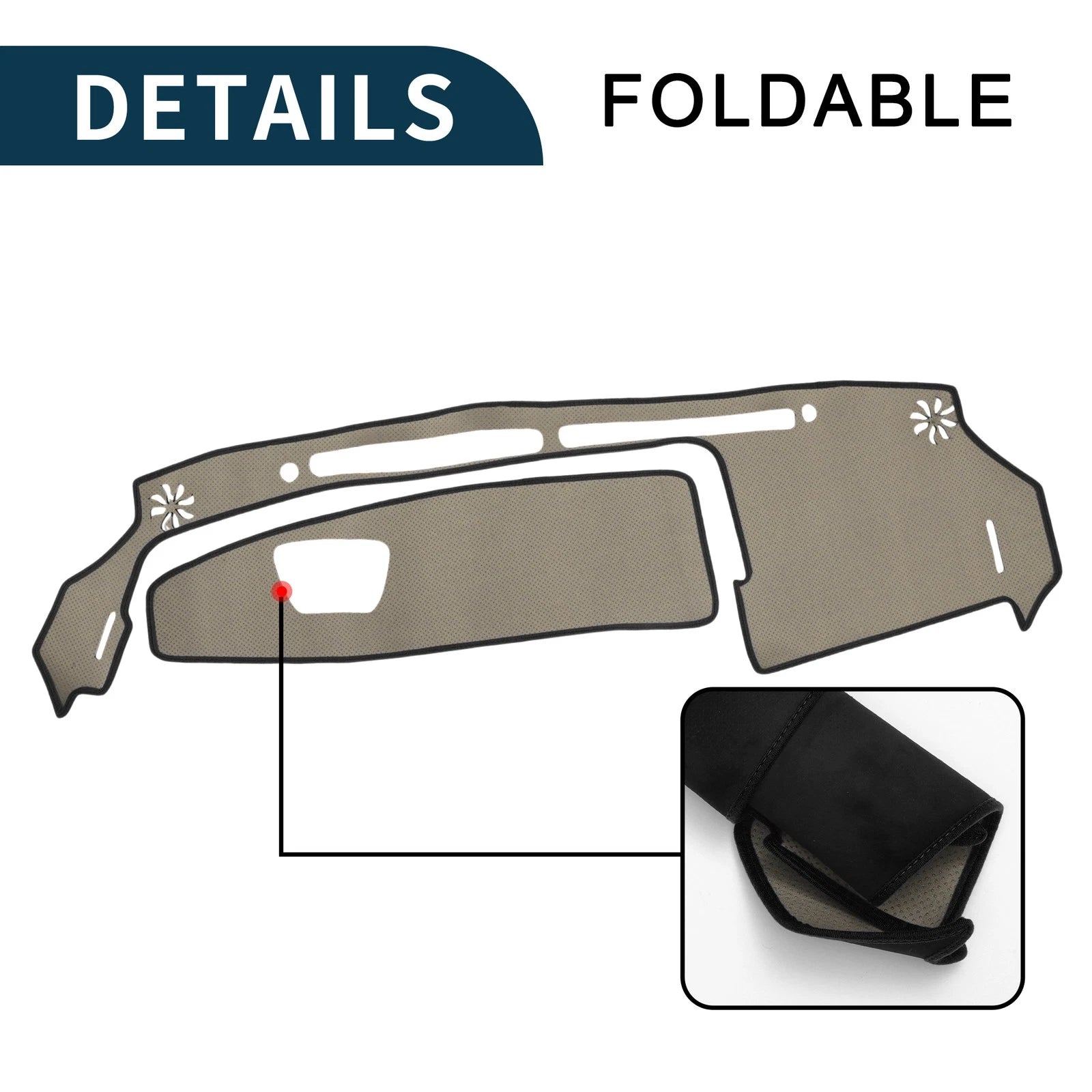 Dashboard Cover Mat for Suzuki WagonR MH35S/55S (2013–2021) Black
