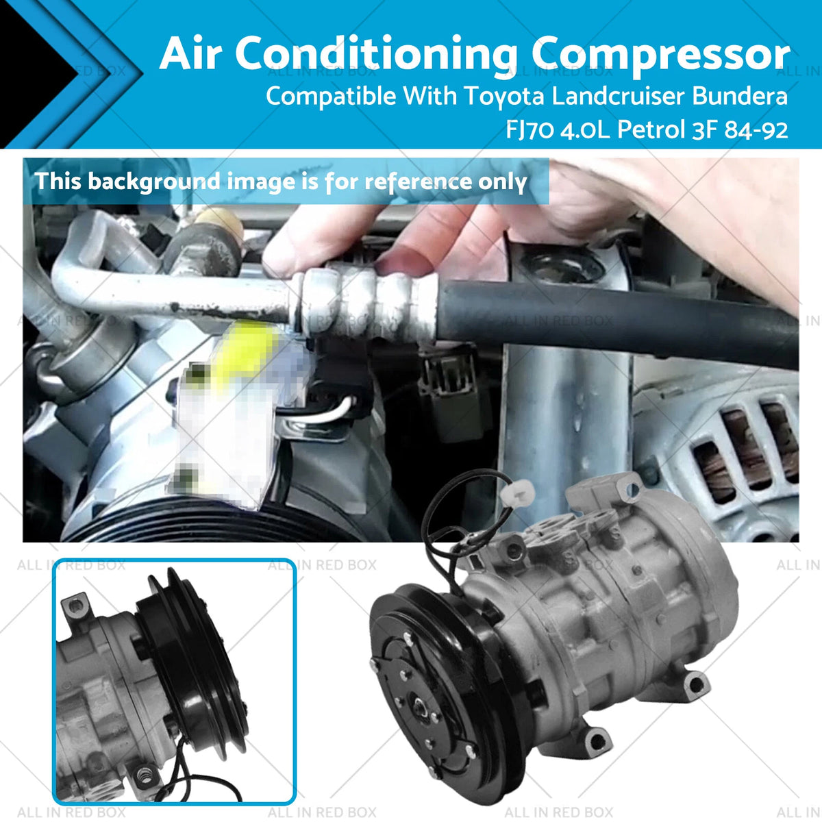 Air Conditioning Compressor for Toyota Landcruiser Bundera FJ70 (1984–1990)