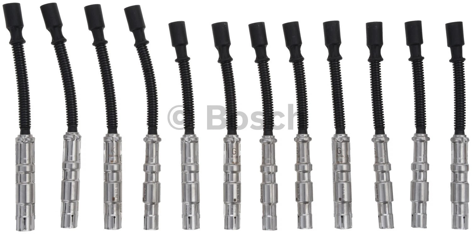Set of 4 Spark Plug Wires for Bosch (Universal Fit)