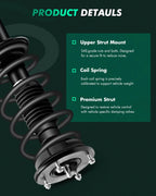 Front Rear Shock Struts Spring Assembly for Ford Edge Lincoln MKX (2007–2010)