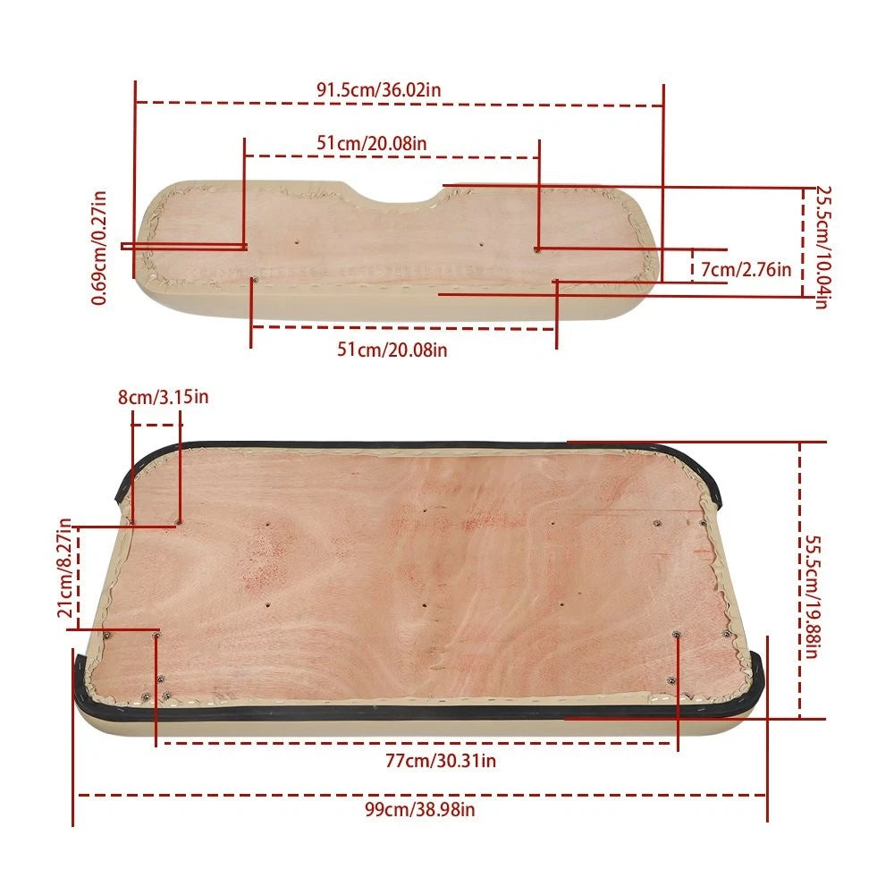Front Seat Cushion for EZGO Medalist TXT Golf Cart (1993–2013)