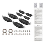 Set of 4 Front & Rear Brake Pads Kit for Infiniti QX60 (2014–2020), JX35 (2013) D1415