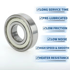 6308ZZ Deep Groove Ball Bearing for Scooter Skateboard Wheel (40x90x23mm)