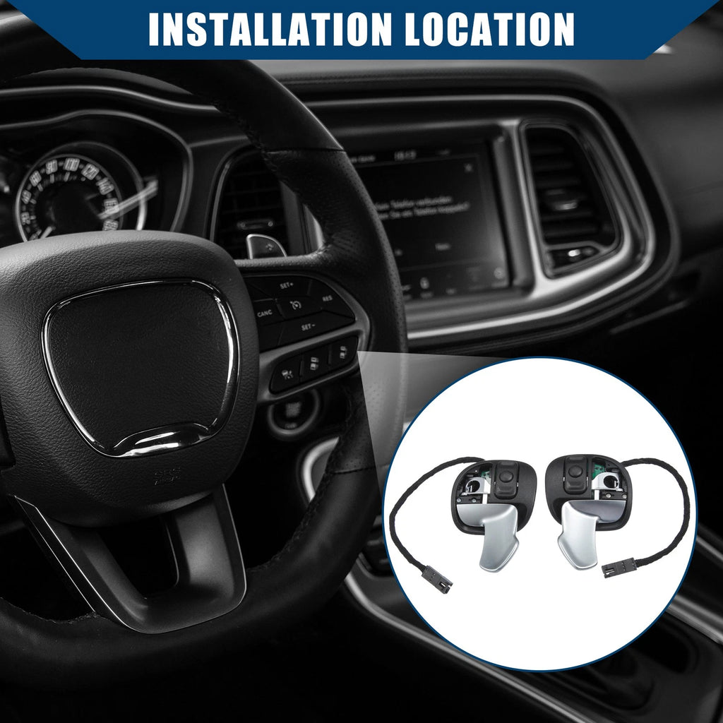 Set of 2 5RQ08DX9AC Steering Wheel Paddle Shifters for Dodge Challenger (2015–2023)