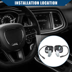 Set of 2 5RQ08DX9AC Steering Wheel Paddle Shifters for Dodge Challenger (2015–2023)
