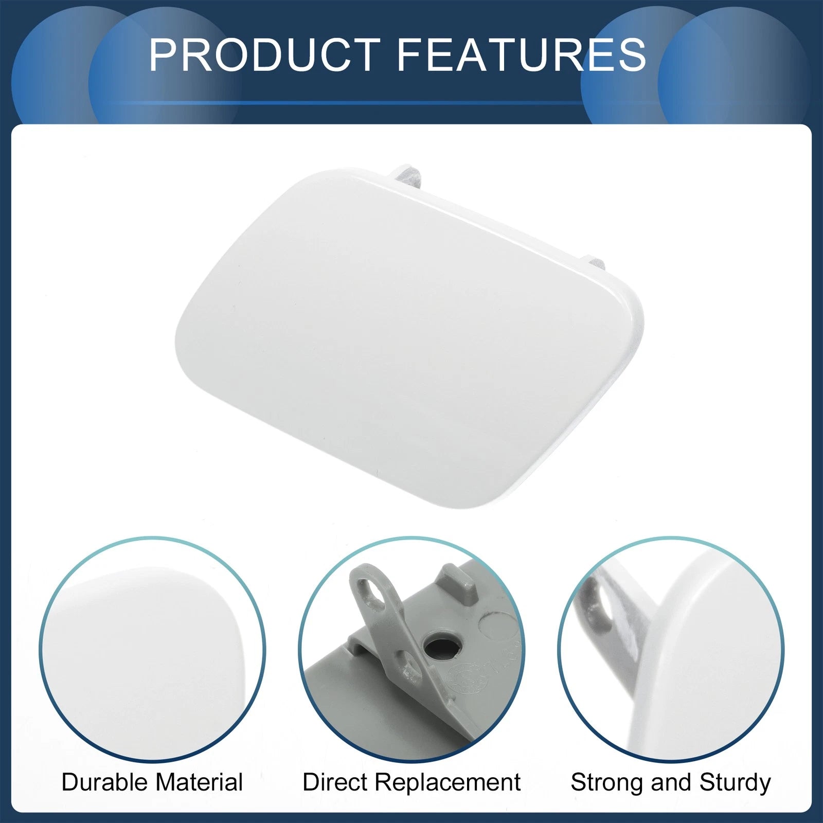 Front Left Washer Nozzle Cover Cap for Volkswagen Touareg 7L MK1 (2002–2006)