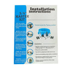 Compressed Air Line System Master Kit for 3/4" Tubing (100 Feet, 3 Outlets)