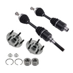 Set of 2 CV Axles + Wheel Hub Assembly for Ford Escape (2001–2004)