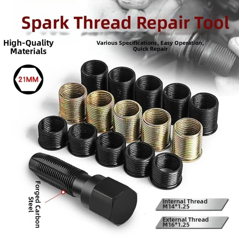 Spark Thread Repair Kit M14x125 for Cars and Lawn Equipment