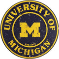 12" Metal Tin Sign for University of Michigan Wolverines (N/A)