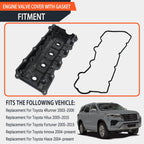 Valve Cover for Toyota Land Cruiser 4Runner 1KD 2KD Hilux Hiace (2000–2023)