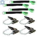 Set of 4 Tie Down Chain Anchors for Lasso Car (Universal)