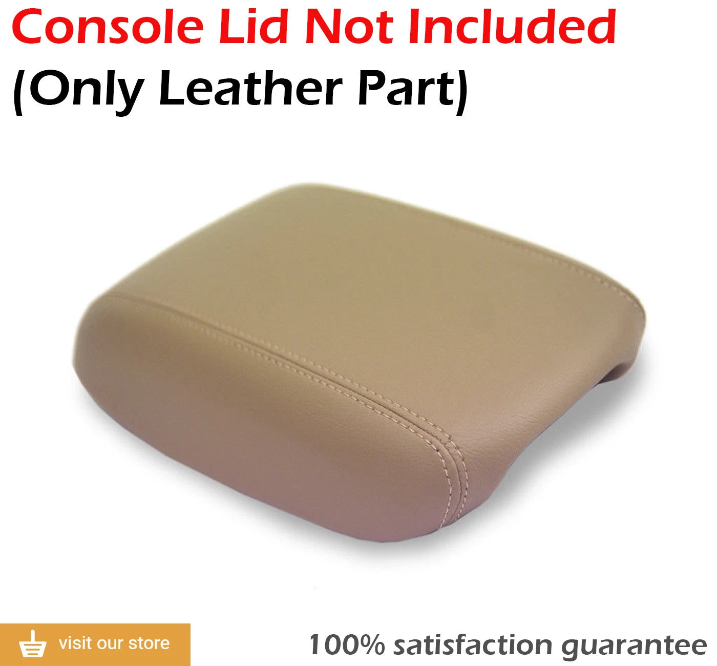Leather Synthetic Center Console Armrest Cover for Dodge Dart (2013–2016)