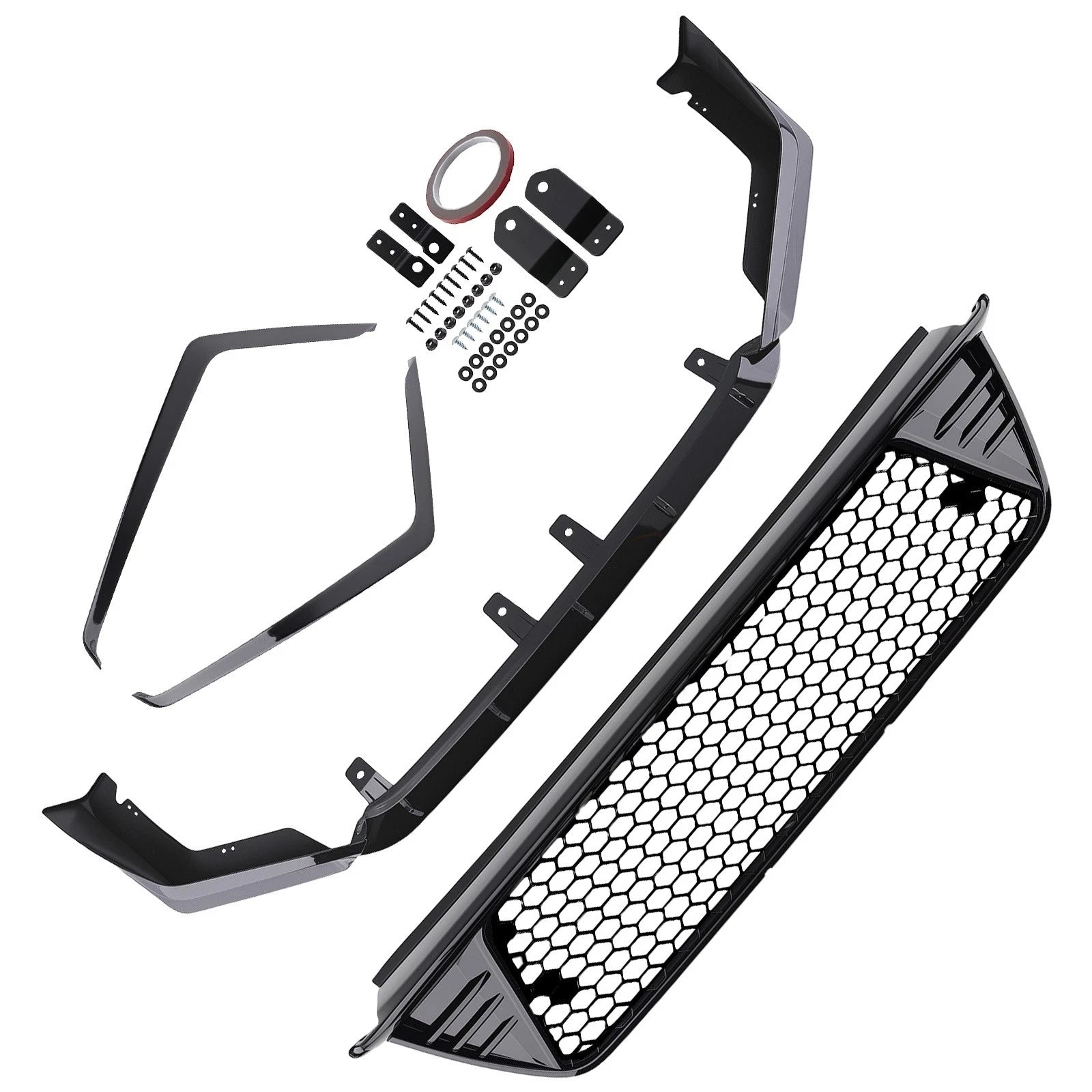2X Bumper Lower Grille + Lip for Honda Civic Sedan & Hatchback (2022–2024)