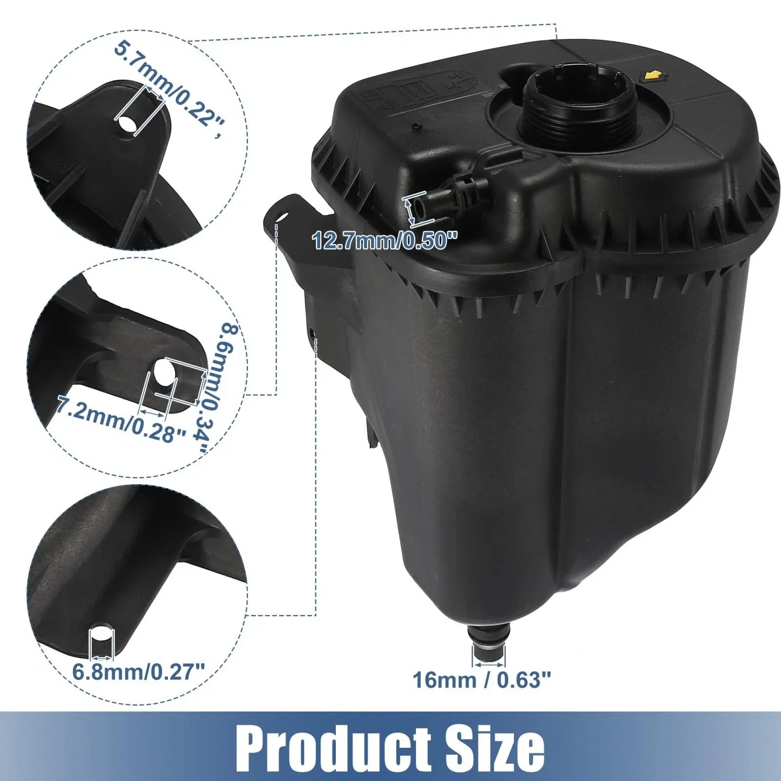 Radiator Reservoir Tank Plastic 17138621092 for BMW X6 (2008 - 2016)