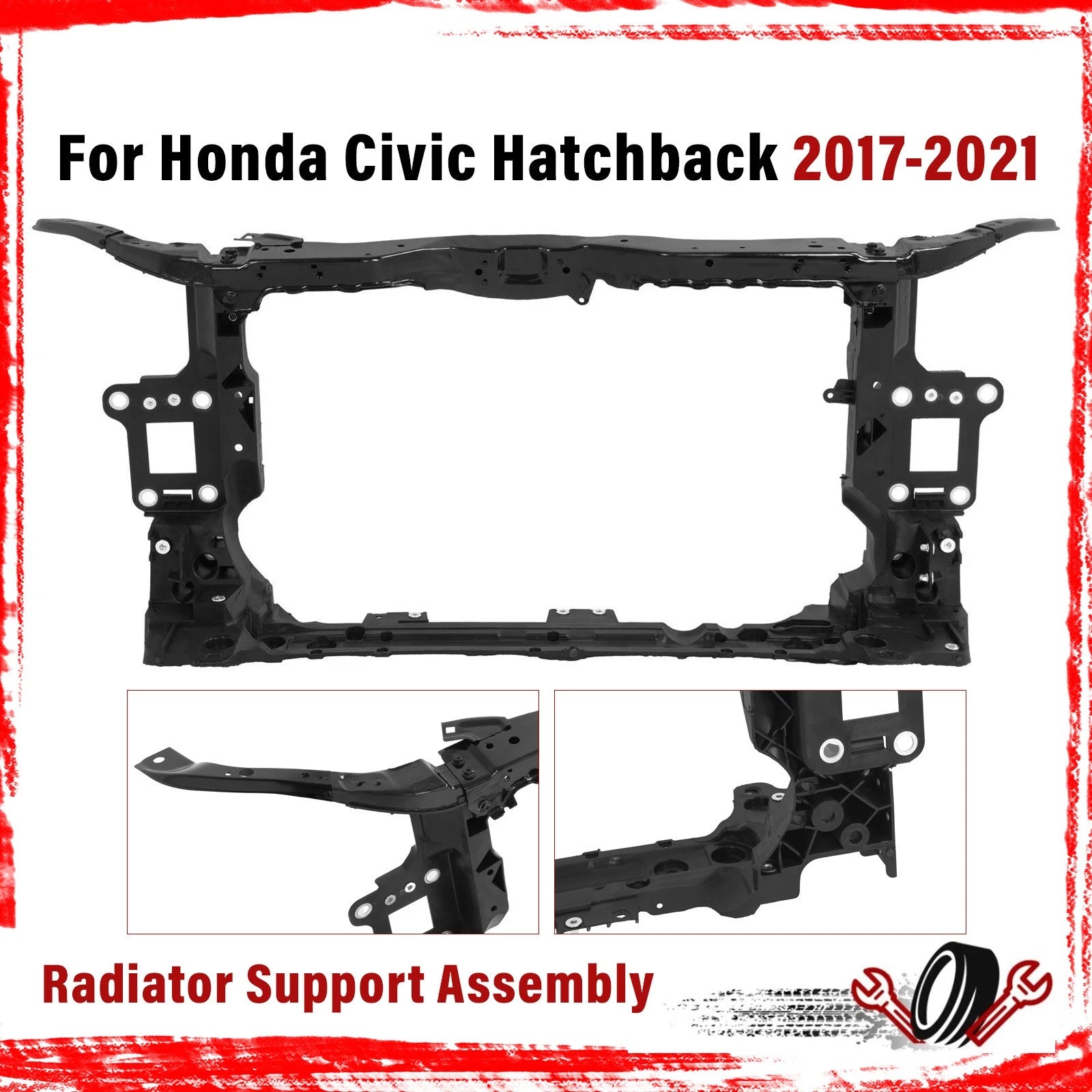 Radiator Core Support Assembly for Honda Civic Hatchback (2017–2021)