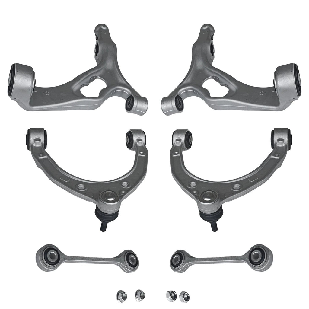 6PCS Control Arms w/ Ball Joints & Stabilizer Bar Link for Audi Q7 (2011–2015)