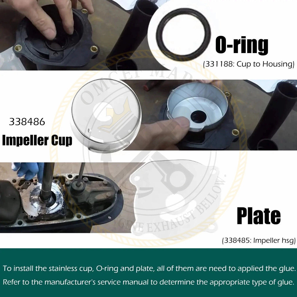 Outboard Water Pump Kit 5001595 for Johnson Evinrude 75-250HP (1990–2023)