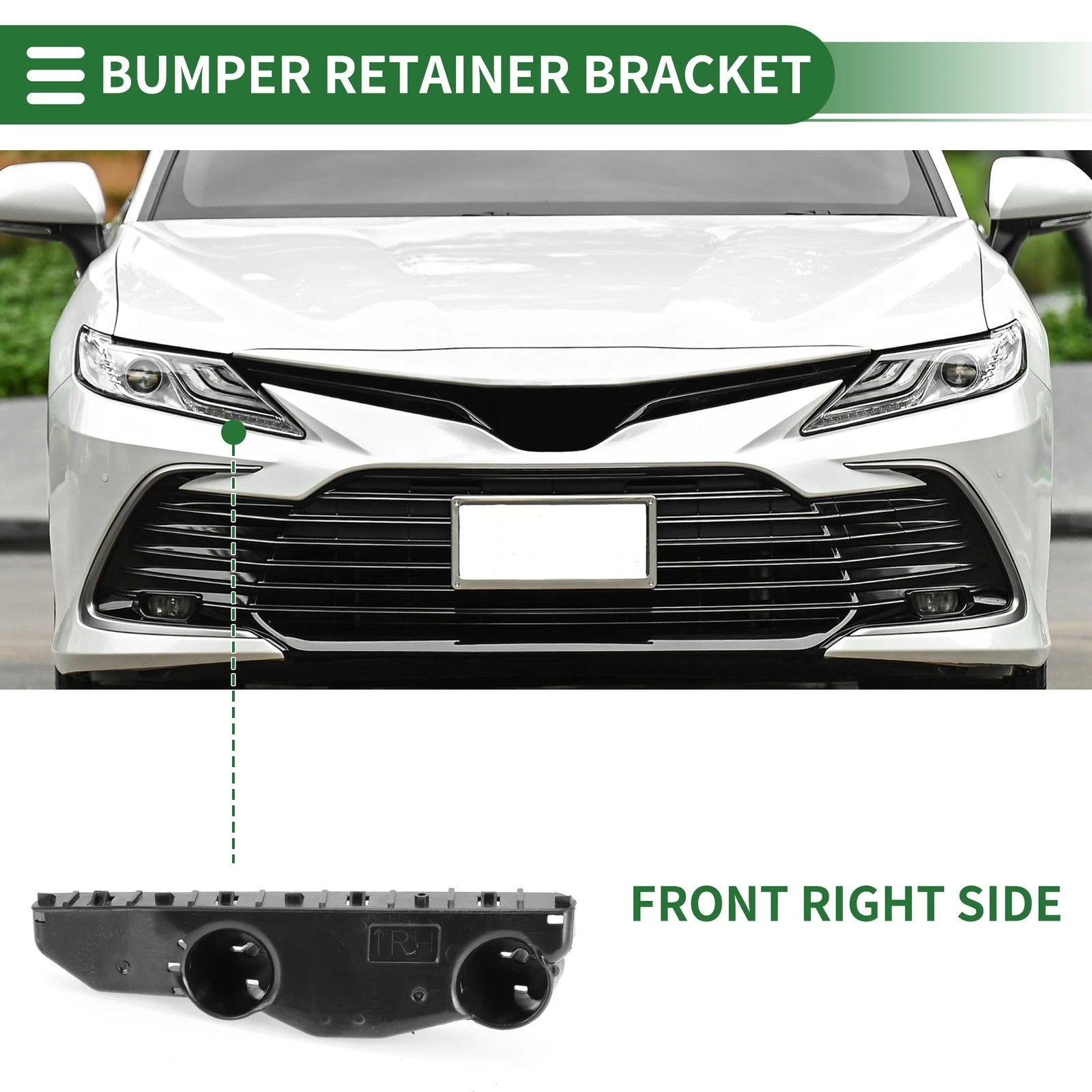 1pc Right Front Bumper Retainer Bracket No. 622243SH0A for Nissan Sentra (2013–2019)
