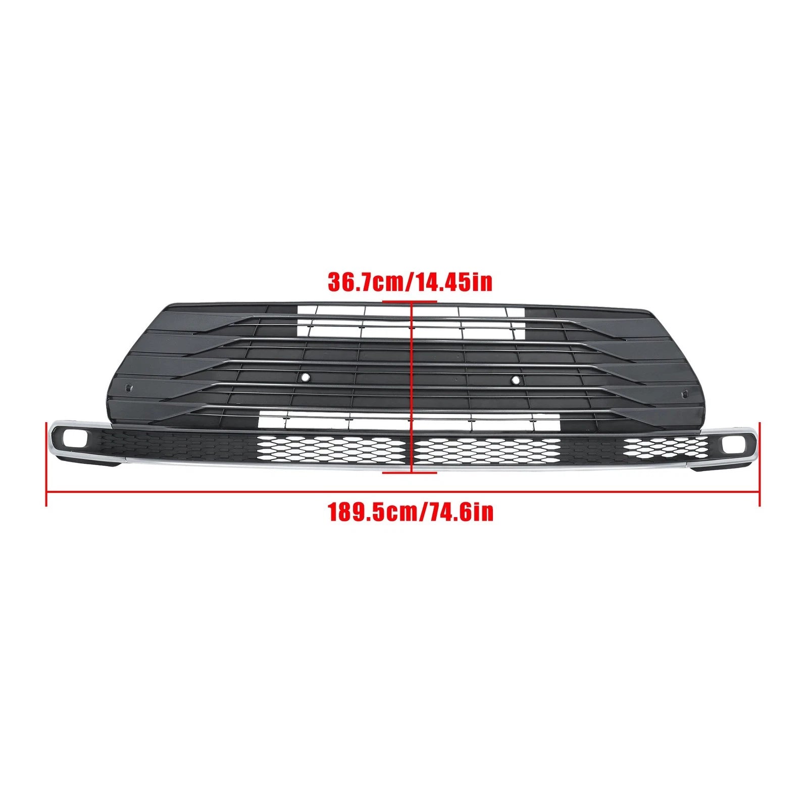 Front Grille for Toyota Sienna (2021–2023) W/ Camera Hole, Sensor Hole, Gloss Black