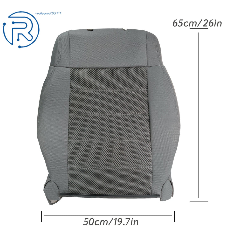 Front Driver Top Seat Cover for Jeep Wrangler (2007-2012) Gray Cloth