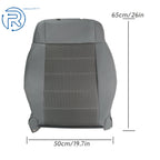 Front Driver Top Seat Cover for Jeep Wrangler (2007-2012) Gray Cloth