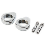 Chrome Fork Clamp Turn Signal Clamps for Harley Softail (39mm)